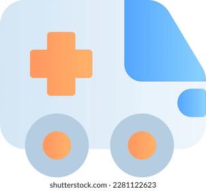 El ícono de la ambulancia, que simboliza los servicios médicos de emergencia. Sirve como símbolo universal de la asistencia médica urgente y es ampliamente reconocida en todas las culturas e idiomas