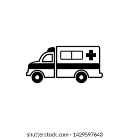 ambulance icon  trendy flat design