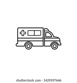 ambulance icon  trendy flat design