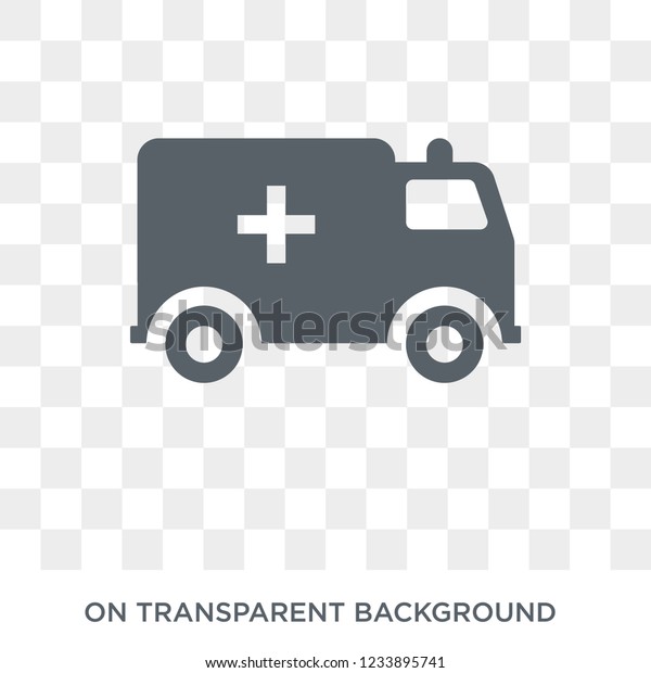 Ambulance icon.\
Trendy flat vector Ambulance icon on transparent background from\
Health and Medical collection.\
