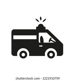 Ambulance icon. Trendy Ambulance logo concept on white background from Health and Medical collection. Suitable for use on web apps, mobile apps and print media.