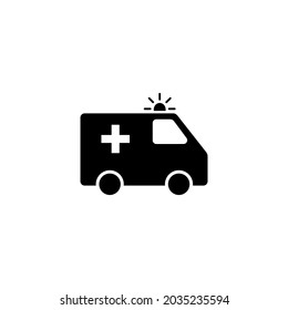 Ambulance icon. ambulance truck sign and symbol. ambulance car