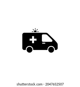 Ambulance icon. ambulance truck sign and symbol. ambulance car