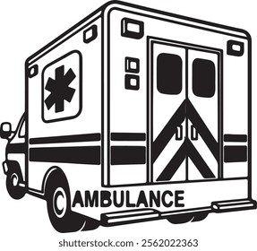 Ambulance icon . ambulance truck icon vector. ambulance car