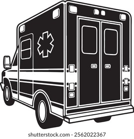 Ambulance icon . ambulance truck icon vector. ambulance car