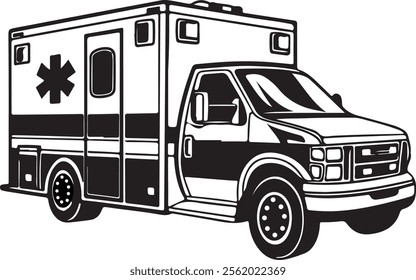 Ambulance icon . ambulance truck icon vector. ambulance car