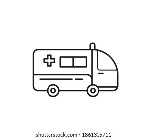 Ambulance icon Used to deliver the sick in an emergency