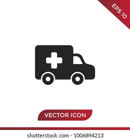 Ambulance icon vector