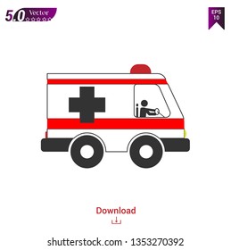 ambulance icon vector