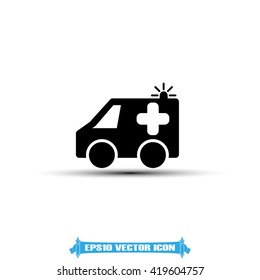 Ambulance icon vector.