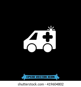 Ambulance icon vector.