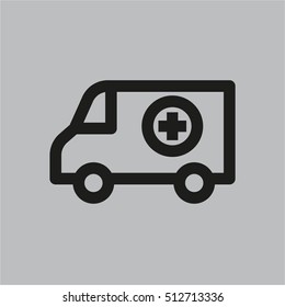Ambulance icon vector