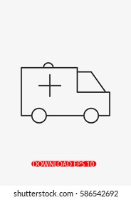 Ambulance icon, Vector