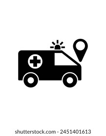 ambulance icon, vector best flat icon.