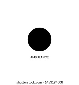 ambulance icon vector black design