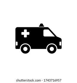 Symbol für den Krankenwagen Das Symbol für den Rettungswagen.