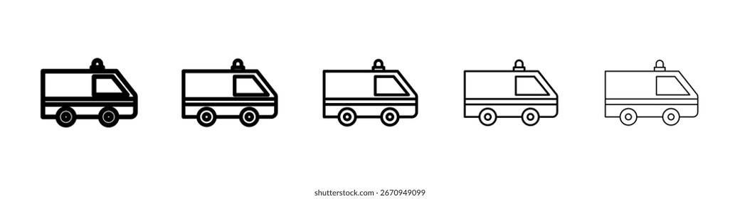 Ambulance icon vector collection. EPS 10
