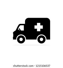 Ambulance icon. Vector concept illustration for design.