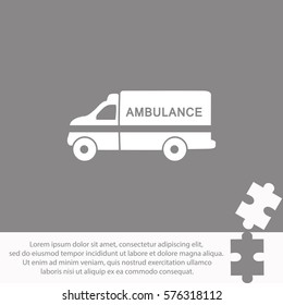 Ambulance  icon Vector design.