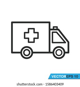 Ambulance Icon Vector Design Illustration