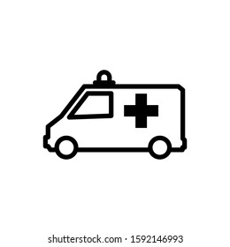 Ambulance icon vector design illustration.