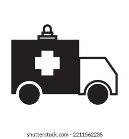 ambulance icon vector design template