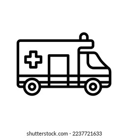 ambulance icon vector design template in white background