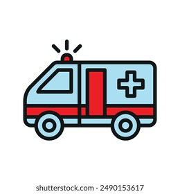Ambulance icon vector design templates simple and modern concept