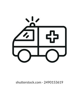 Ambulance icon vector design templates simple and modern concept