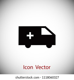 Ambulance Icon, Vector EPS 10 illustration style