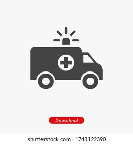 Ambulance icon vector eps 10