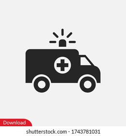 Ambulance icon vector eps 10