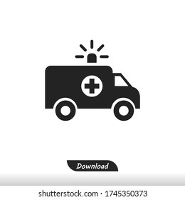 Ambulance icon vector eps 10