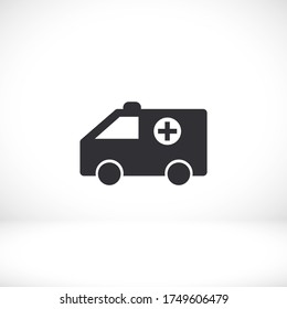 ambulance icon. Ambulance vector EPS 10. Lorem Ipsum Flat Design. medicine. help people. flat design style. made in the background for your swimming in any direction.