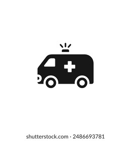 Ambulance icon vector. EPS 10 editable vector