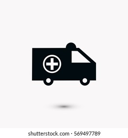 Ambulance Icon, Vector EPS 10 illustration style