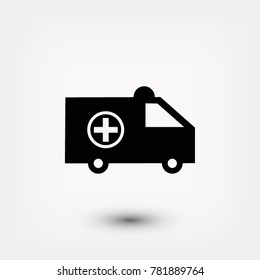 Ambulance Icon, Vector EPS 10 illustration style