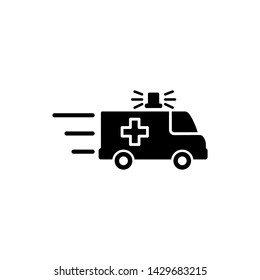 Ambulance Icon Vector. Fast Response ambulance icon vector design 