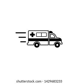 Ambulance Icon Vector. Fast Response ambulance icon vector design 