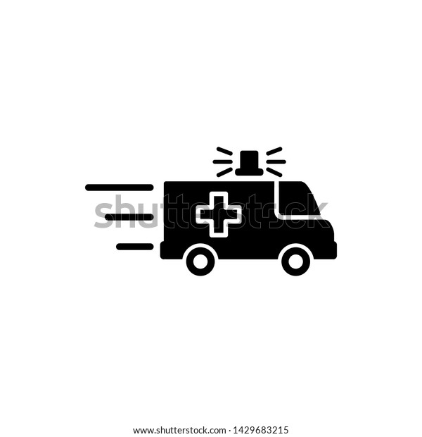 Ambulance Icon Vector. Fast Response ambulance icon\
vector design 
