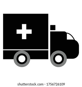 Ambulance icon vector graphic design