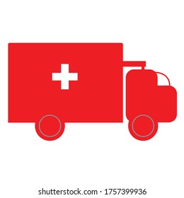 Ambulance icon vector graphic design