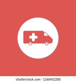 Ambulance icon. vector illustration