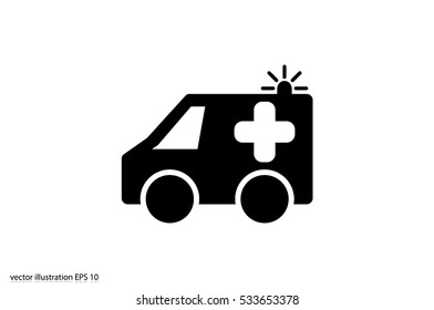 ambulance icon vector illustration