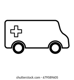 Ambulance icon. Vector illustration