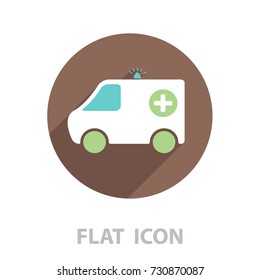 ambulance icon. vector illustration