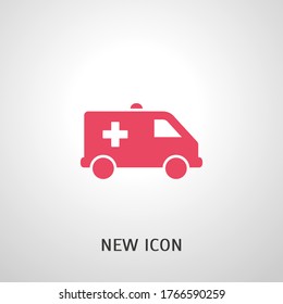 ambulance Icon. Vector illustration EPS 10.