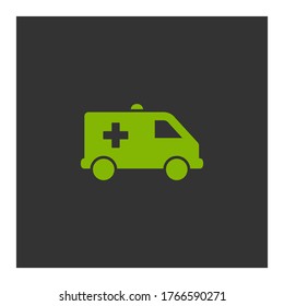 ambulance Icon. Vector illustration EPS 10.