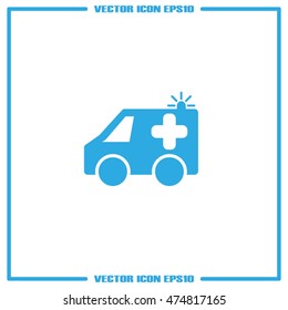 ambulance icon vector illustration eps10.