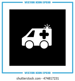 ambulance icon vector illustration eps10.